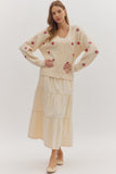 J29396 V Neck Cardigan