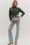 T28944 Olive Layered Top