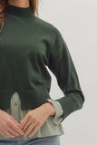 T28944 Olive Layered Top