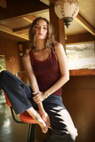 NS8465 Vintage Reversible Lace Top Ruby Wine