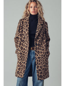 Leopard Oversized Statement Coat