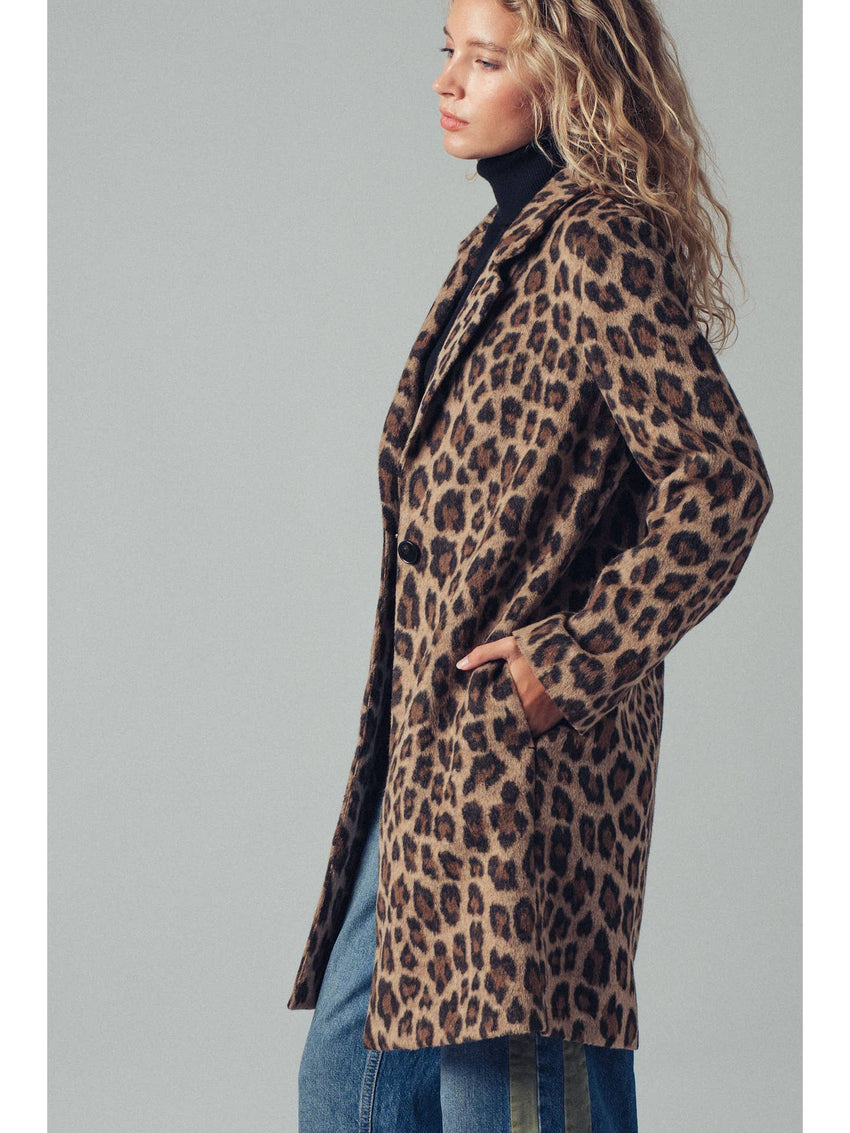 Leopard Oversized Statement Coat