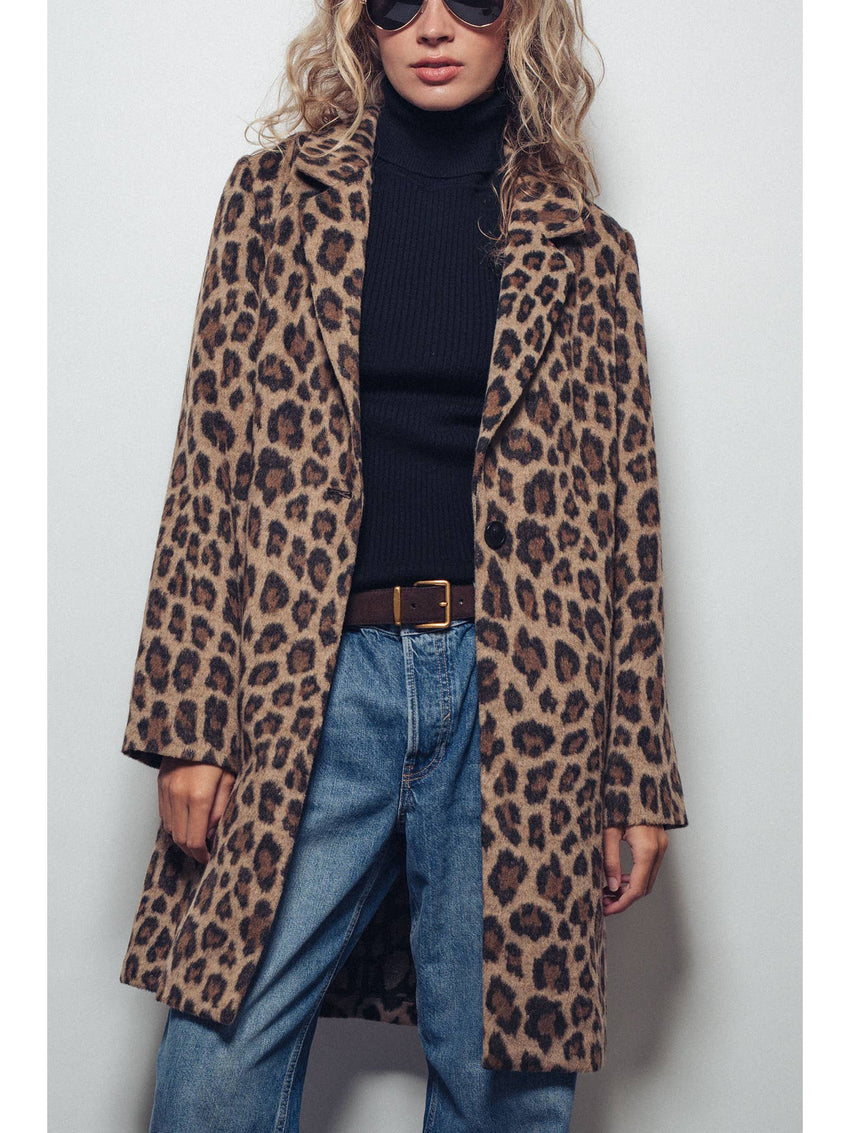 Leopard Oversized Statement Coat