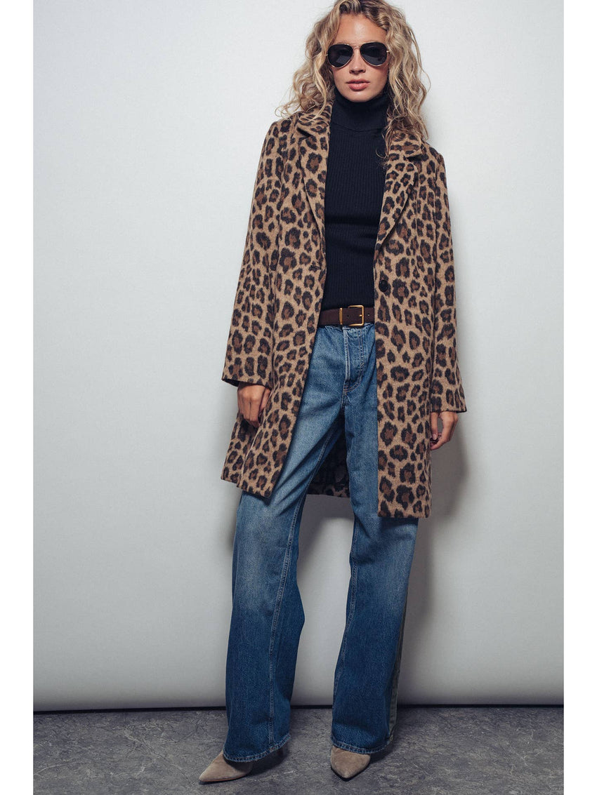 Leopard Oversized Statement Coat
