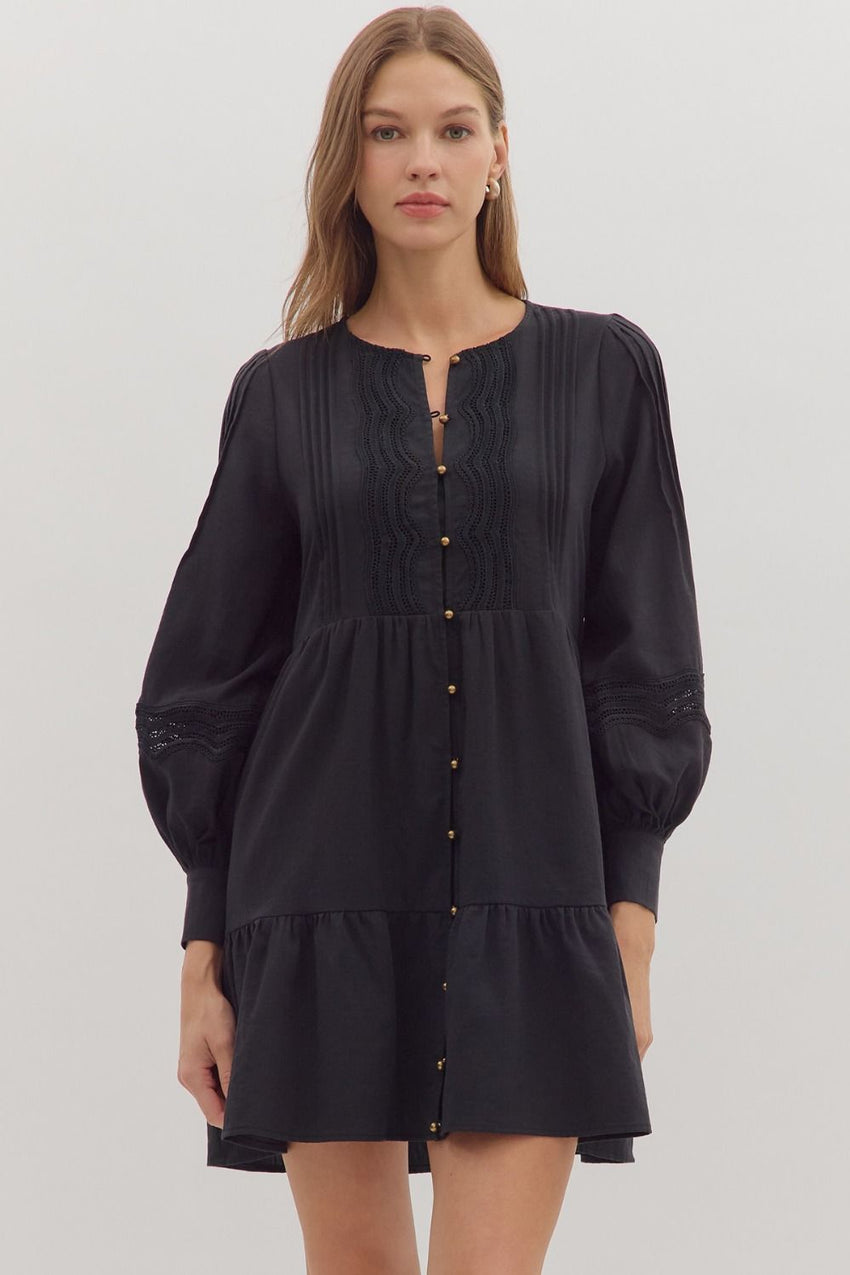 D28881  L/S Mini Dress