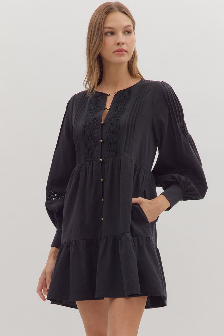 D28881  L/S Mini Dress