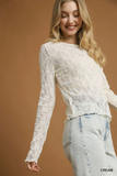 C5030 Cream Lace Top