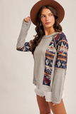 38691  Nordic Knit Top
