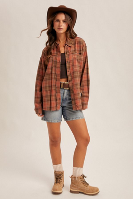 38620 Plaid Button Down Shirt