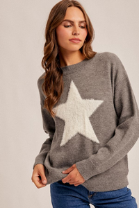 38802 Star Sweater Grey