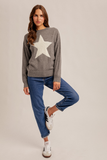 38802 Star Sweater Grey