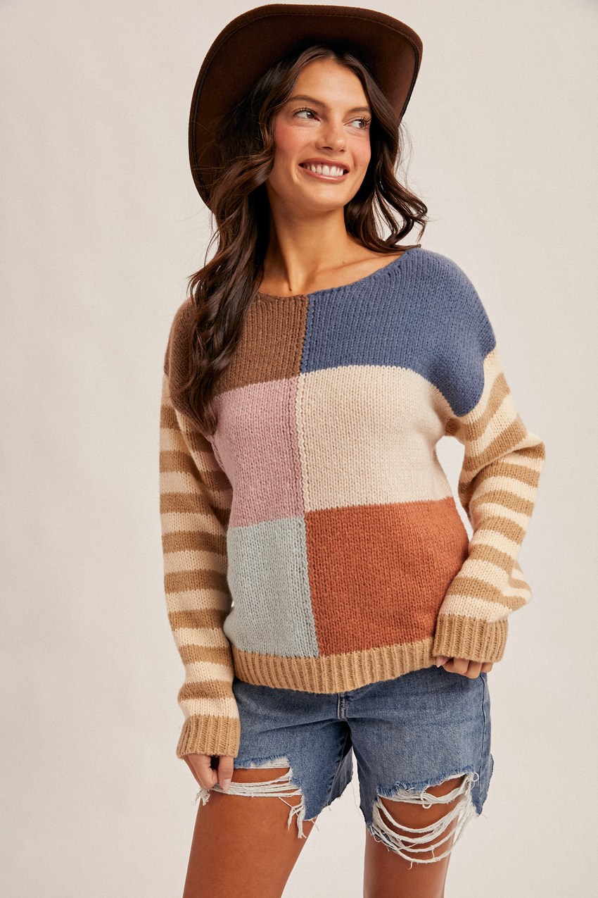 38609 Color Block Seeater