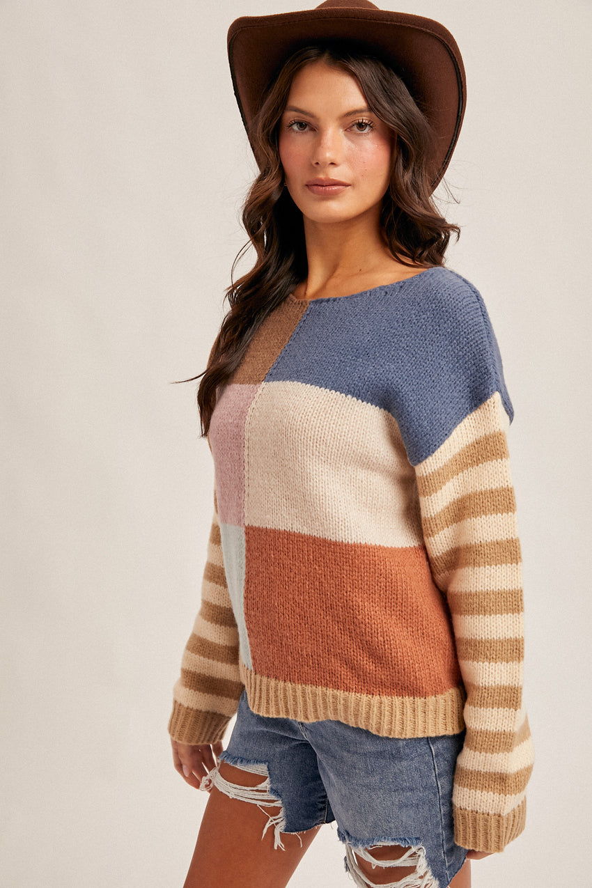 38609 Color Block Seeater