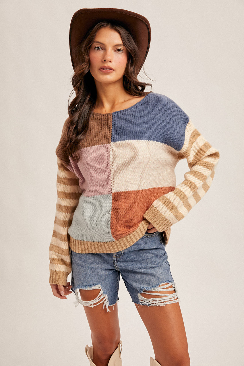 38609 Color Block Seeater