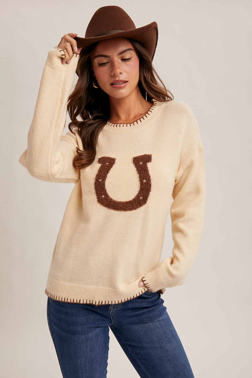 38782 Horse Shoe Sweater