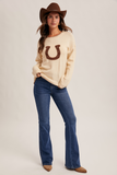 38782 Horse Shoe Sweater