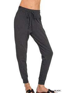 Zenana Blk Joggers