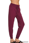 Dk Burgundy Joggers