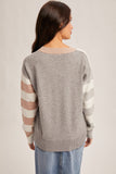 36385 Taupe/Grey Sweater