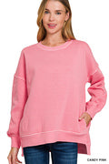 OTW-4383Y Fleece Sweatshirt  Candy Pink