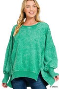 TWW-5196D F/Terry Sweatshirt K Green