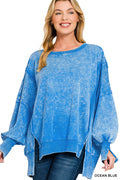 TWW—5196D6 F/Terry Sweatshirt Ocean Blue