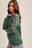 Floral Crew Neck Sweater