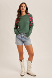 Floral Crew Neck Sweater