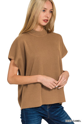 TW-2654Y Deep Camel SS Sweater
