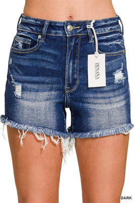 DCP9545DD Frayed Hem Shorts