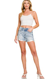 DTP-9599Y Distressed Denim Short Light