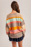 34026 Multi Color Block Sweater