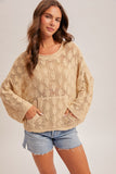 34021 Shell Textured Sweater
