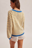37739 Round Neck LS Pointelle Sweater