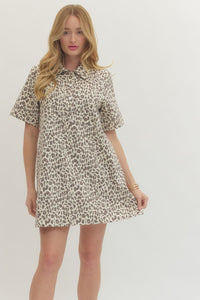 D29997 Leopard Print Dress