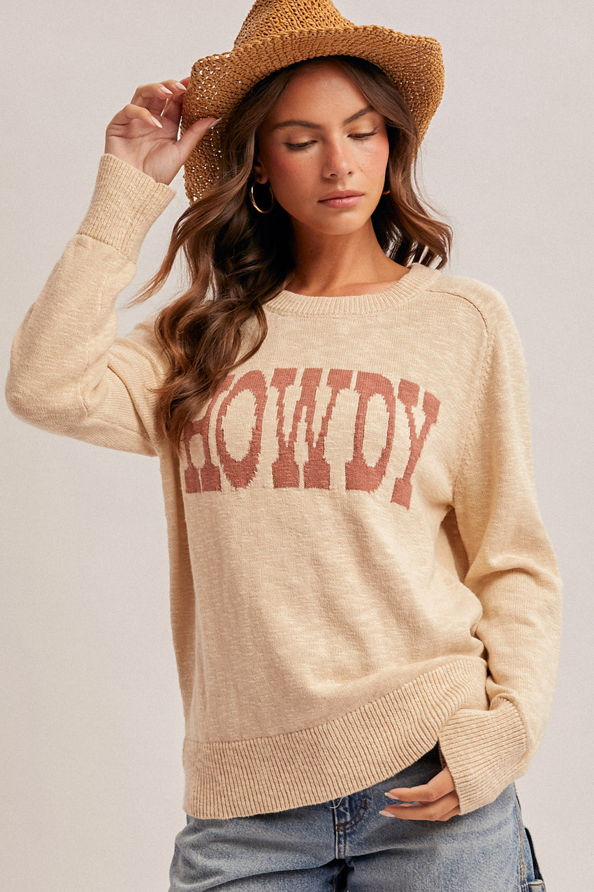 36765 Howdy Crew Neck Sweater