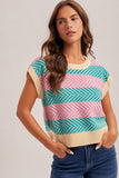 36867 Multi Chevron Stripe Sweater