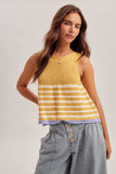37833 Stripe Sweater Tank