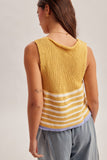 37833 Stripe Sweater Tank