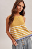 37833 Stripe Sweater Tank