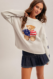 37927 Am Flag Teddy Bear Sweater