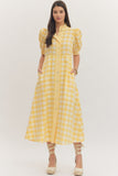D30799 Gingham MIDI Dress