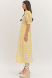 D30799 Gingham MIDI Dress