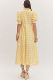 D30799 Gingham MIDI Dress