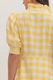 D30799 Gingham MIDI Dress