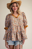 ET9148 FLORAL PRINT TOP