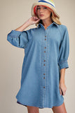 ED29321 Denim Shirt Dress