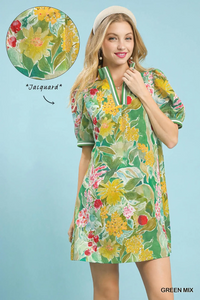 K1478  Print Mini Dress