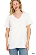 CT-3077M8 White Cotton Tee