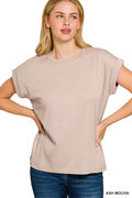 CST-3435Y Ash Mocha Cotton Rolled Sleeve